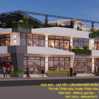 NHÀ ĐẸP – GIÁ TỐT –CẦN BÁN NHÀ QUÁN 24H 2 LÔ LIỀN KỀ Thị trấn Thiệu Hóa, huyện Thiệu Hóa, Thanh Hóa