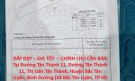 ĐẤT ĐẸP – GIÁ TỐT  – CHÍNH CHỦ CẦN BÁN Tại Đường Tân Thành 11, Đường Tân Thành 11, Thị trấn Tân Thành