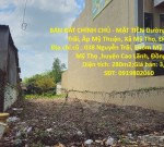 BÁN ĐẤT CHÍNH CHỦ - MẶT TIỀN Đường QL 30 Nguyễn Trãi, Ấp Mỹ Thuận, Xã Mỹ Thọ, Đồng Tháp mới