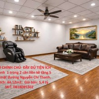 CĂN HỘ CHÍNH CHỦ- ĐẦY ĐỦ TIỆN ÍCH bán nhanh  1 trong 2 căn liền kề tầng 5 "View" mặt đường Nguyễn Chí Thanh.