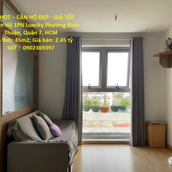 HOT HOT – CĂN HỘ ĐẸP - GIÁ TỐT  Bán Căn Hộ 1PN Luxcity Phường Bình Thuận, Quận 7, HCM