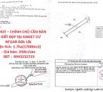 HOT HOT – CHÍNH CHỦ CẦN BÁN LÔ ĐẤT ĐẸP TẠI EAKIET CƯ M'GAR Đăk Lăk