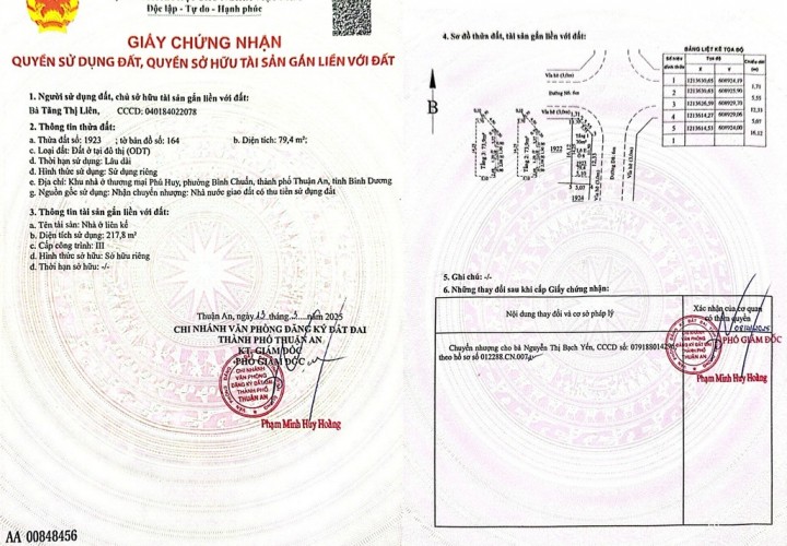 HÓT HÓT NHÀ ĐẸP – GIÁ TỐT CẦN BÁN GẤP Tại Phường Bình Chuẩn, TP Thuận An, Bình Dương