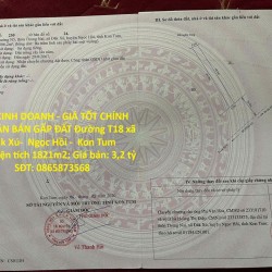 ĐẤT KINH DOANH - GIÁ TỐT CHÍNH CHỦ CẦN BÁN GẤP ĐẤT Đường T18 xã Đăk Xú-  Ngọc Hồi -  Kon Tum