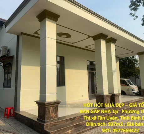 HÓT HÓT NHÀ ĐẸP – GIÁ TỐT CẦN BÁN GẤP NHÀ Tại Phường Thái Hòa, Thị xã Tân Uyên, Bình Dương