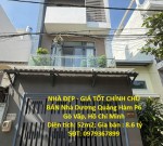 NHÀ ĐẸP - GIÁ TỐT CHÍNH CHỦ BÁN Nhà Dương Quảng Hàm P6 Gò Vấp, Hồ Chí Minh