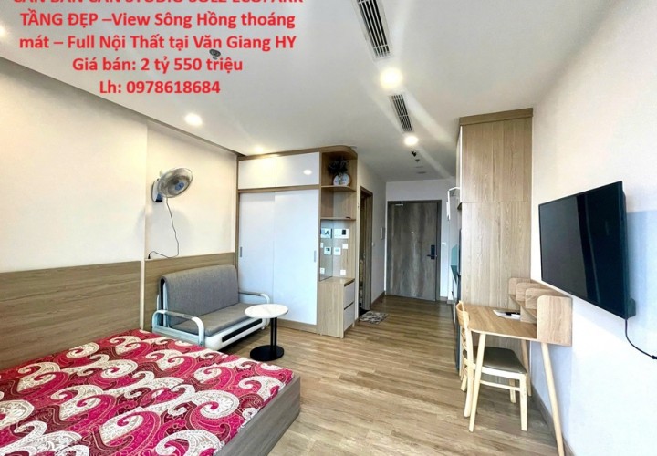 CĂN STUDIO SOL2 ECOPARK TẦNG ĐẸP – View Sông Hồng thoáng mát – Full Nội Thất tại huyện Văn Giang tỉnh Hưng Yên