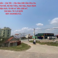 Đất Mặt Biển – Giá Tốt – Cần Bán Đất Gần Khu Du Lịch Nhà Thờ Đổ, Xã Hải Triều, Hải Hậu, Nam Định