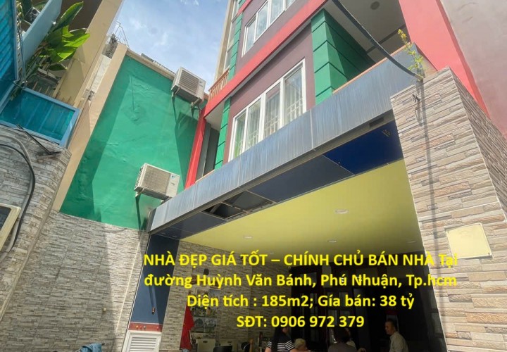 NHÀ ĐẸP GIÁ TỐT – CHÍNH CHỦ BÁN NHÀ Tại đường Huỳnh Văn Bánh, Phú Nhuận, Tp.hcm