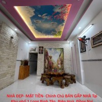 NHÀ ĐẸP- MẶT TIỀN- Chính Chủ BÁN GẤP NHÀ Tại Khu phố 1 Long Bình Tân, Biên Hoà, Đồng Nai