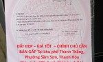 ĐẤT ĐẸP – GIÁ TỐT  – CHÍNH CHỦ CẦN BÁN GẤP Tại khu phố Thành Thắng, Phường Sầm Sơn, Thanh Hóa