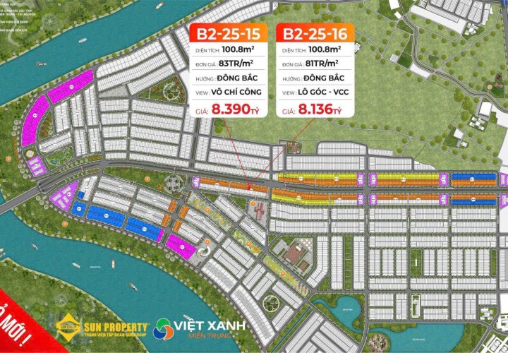 HÀNG HOT VÕ CHÍ CÔNG - Chốt ngay 7 lô đất nền Sun Group mặt tiền Võ Chí Công,TP. Đà Nẵng.