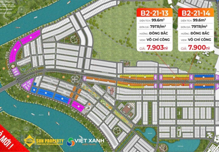 HÀNG HOT VÕ CHÍ CÔNG - Chốt ngay 7 lô đất nền Sun Group mặt tiền Võ Chí Công,TP. Đà Nẵng.