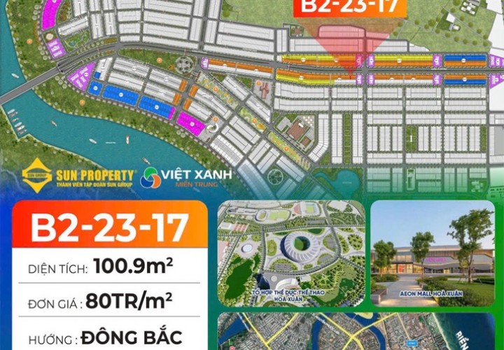 HÀNG HOT VÕ CHÍ CÔNG - Chốt ngay 7 lô đất nền Sun Group mặt tiền Võ Chí Công,TP. Đà Nẵng.