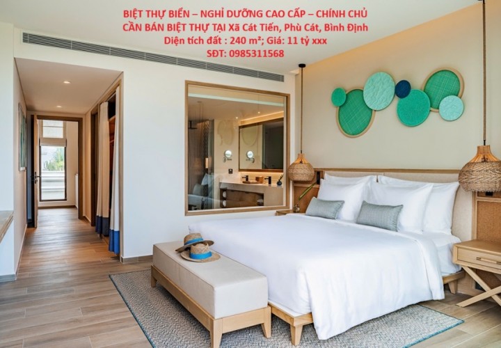 BIỆT THỰ BIỂN – NGHỈ DƯỠNG CAO CẤP – CHÍNH CHỦ CẦN BÁN BIỆT THỰ TẠI Xã Cát Tiến, Phù Cát, Bình Định