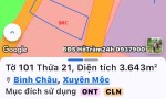 ĐẤT ĐẸP - MẶT TIỀN - Bán GẤP Lô Đất Tiềm Năng Tại Bình Châu, Xuyên Mộc, Bà Rịa Vũng Tàu