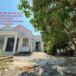 ĐẤT ĐẸP - MẶT TIỀN - Bán GẤP Lô Đất Tiềm Năng Tại Bình Châu, Xuyên Mộc, Bà Rịa Vũng Tàu