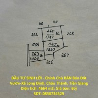 ĐẦU TƯ SINH LỜI - Chính Chủ BÁN Bán Đất Vườn-Xã Long Định, Châu Thành, Tiền Giang