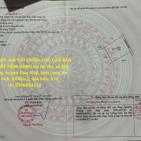 HOT ĐẤT ĐẸP- GIÁ TỐT CHÍNH CHỦ CẦN BÁN GẤP LÔ ĐẤT TIỀM NĂNG tại huyện Đức Huệ, tỉnh Long An