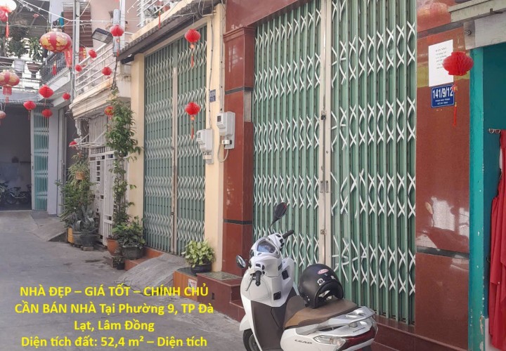 NHÀ ĐẸP – GIÁ TỐT – CHÍNH CHỦ CẦN BÁN NHÀ Tại Phường 9, TP Đà Lạt, Lâm Đồng