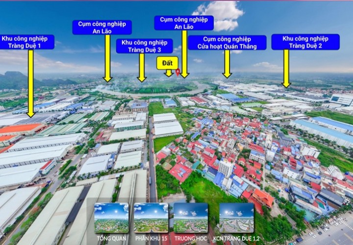 HOT ĐẤT ĐẸP- GIÁ TỐT BÁN NHANH Đất Nền Khu Công Nghiệp Tràng Duệ 3 chỉ hơn 1,2 Tỷ/lô Sổ đỏ trọn đời
