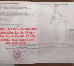 ĐẤT ĐẸP -  GIÁ TỐT – CẦN BÁN ĐẤT BỜ SÔNG GẦN CẦU TẮC TÂY ĐEN – Xã Bình Khánh, Cần Giờ, TP HCM