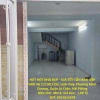 HÓT HÓT NHÀ ĐẸP – GIÁ TỐT CẦN BÁN GẤP NHÀ Tại Phường Kênh Dương, Quận Lê Chân, Hải Phòng