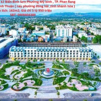 Bán Lô Đất Khu TDC k2 Biển Bình Sơn Phường Mỹ bình , TP. Phan Rang Tháp Chàm, Tỉnh Ninh Thuận