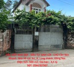 SIÊU HÓT NHÀ ĐẸP - ĐẦU TƯ SINH LỜI - CHỦ Cần Bán Nhanh  Nhà Xã Lộc An, H. Long thành, Đồng Nai.