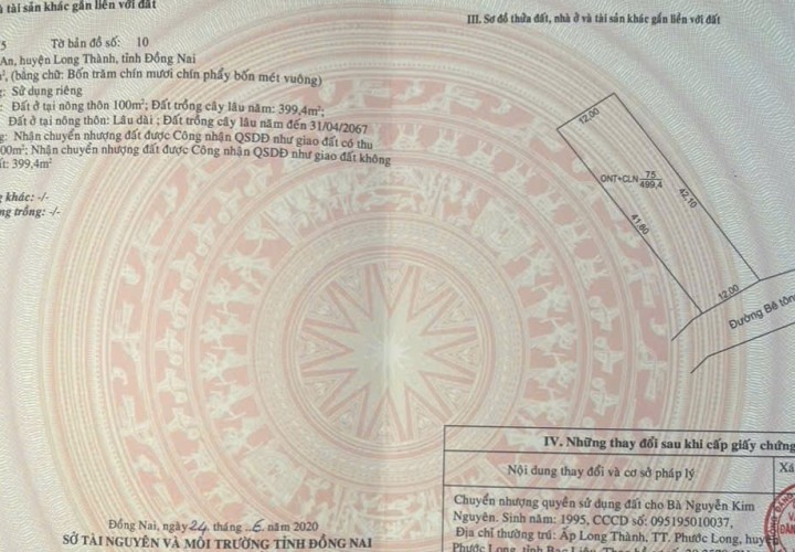 SIÊU HÓT NHÀ ĐẸP - ĐẦU TƯ SINH LỜI - CHỦ Cần Bán Nhanh  Nhà Xã Lộc An, H. Long thành, Đồng Nai.