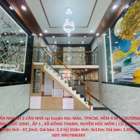 HOT HOT NHÀ ĐẸP - GIÁ TỐT CẦN BÁN NHANH 2 CĂN NHÀ tại huyện Hóc Môn, TPHCM