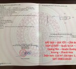 ĐẤT ĐẸP – GIÁ TỐT – CẦN BÁN GẤP LÔ ĐẤT – Quốc lộ 1A – Xã Quảng Yên – Huyện Quảng Xương – Thanh Hóa