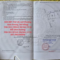 CHÍNH CHỦ BÁN NHANH CĂN BIỆT THỰ Phường 10 Đà Lạt, Lâm Đồng