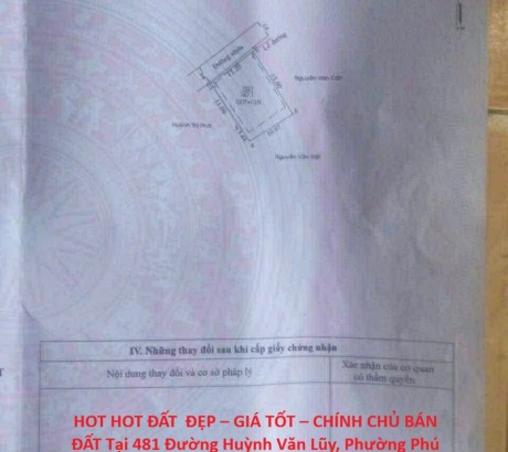 HOT HOT ĐẤT ĐẸP – GIÁ TỐT – CHÍNH CHỦ BÁN ĐẤT Tại Phường Phú Mỹ, TP Thủ Dầu Một, Bình Dương