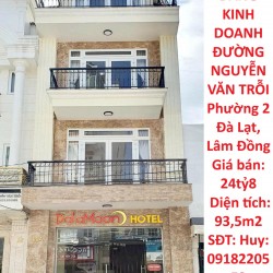 BÁN KHÁCH SẠN ĐANG KINH DOANH ĐƯỜNG NGUYỄN VĂN TRỖI Phường 2 Đà Lạt, Lâm Đồng