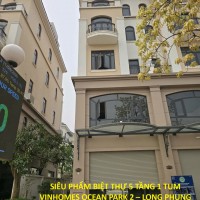 SIÊU PHẨM BIỆT THỰ 5 TẦNG 1 TUM VINHOMES OCEAN PARK 2 – LONG PHỤNG NHẤT THỂ Chỉ 2X Tỷ