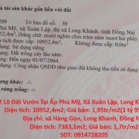 ĐẤT ĐẸP - ĐẦU TƯ LÀ SINH LỜI - Chính Chủ Bán 2 Lô Đất Vườn Tại Tp Long Khánh, Đồng Nai