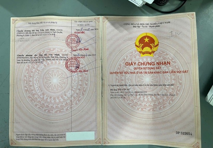 CHÍNH CHỦ BÁN ĐẤT Tại Vị Trí Đắc Địa mặt tiền Khu dân cư Tắc Cá Cháy, xã An Thới Đông, Cần Giờ. Dt 996.7 m2, full thổ cư.