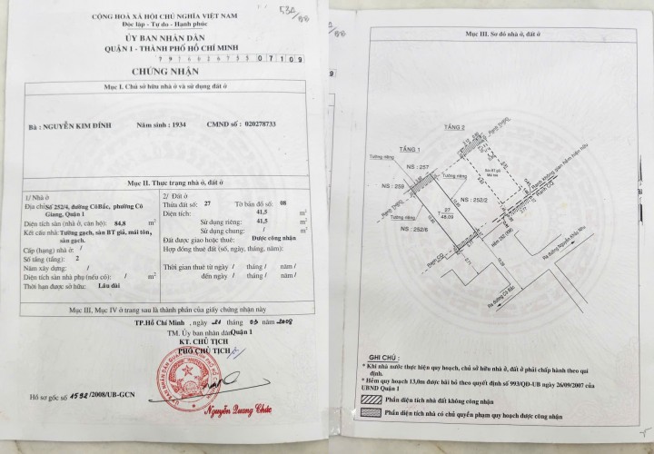 NHÀ ĐẸP – GIÁ TỐT – Chính Chủ Bán Nhà ĐƯỜNG NGUYỄN KHẮC NHU  Phường Cô Giang, Quận 1, HCM