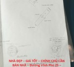 NHÀ ĐẸP – GIÁ TỐT – CHÍNH CHỦ CẦN BÁN NHÀ – Đường Vĩnh Phú 25 – Phường Vĩnh Phú – TP Hồ Chí Minh