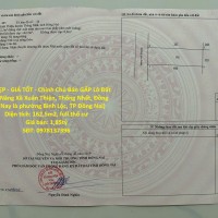 ĐẤT ĐẸP - GIÁ TỐT - Chính Chủ Bán GẤP Lô Đất Tiềm Năng Xã Xuân Thiện, Thống Nhất, Đồng Nai