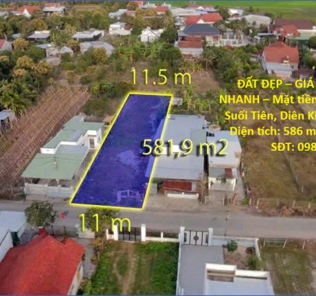 ĐẤT ĐẸP – GIÁ TỐT –CẦN BÁN NHANH – Mặt tiền đường Gò Mè, xã Suối Tiên, Diên Khánh, Khánh Hòa