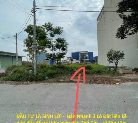 ĐẦU TƯ LÀ SINH LỜI - Bán Nhanh 3 Lô Đất liền kề vị trí đắc địa tại huyện Yên Mỹ tỉnh Hưng Yên