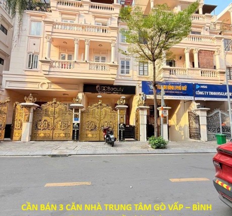 NHÀ ĐẸP – GIÁ ĐẦU TƯ – CẦN BÁN 3 CĂN NHÀ TRUNG TÂM GÒ VẤP – BÌNH THẠNH – TP.Hồ Chí Minh