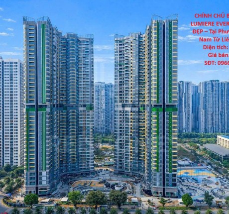 CHÍNH CHỦ BÁN STUDIO LUMIERE EVERGREEN VIEW ĐẸP – Tại Phường Tây Mỗ, Nam Từ Liêm, Hà Nội