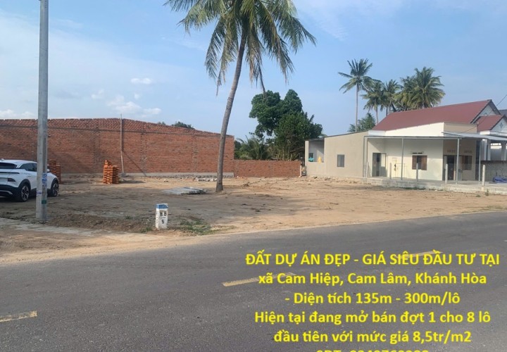 ĐẤT NỀN 100% FULL THỔ CƯ - GIÁ SIÊU ĐẦU TƯ TẠI xã Cam Hiệp Nam, Cam Lâm, Khánh Hòa