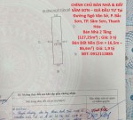 CHÍNH CHỦ BÁN NHÀ & ĐẤT SẦM SƠN – GIÁ ĐẦU TƯ Tại Đường Ngô Văn Sở, P. Bắc Sơn, TP. Sầm Sơn, Thanh Hóa