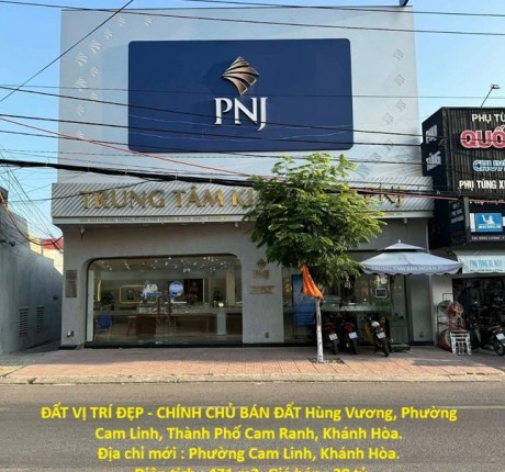 ĐẤT VỊ TRÍ ĐẸP - CHÍNH CHỦ BÁN ĐẤT Hùng Vương, Phường Cam Linh, Thành Phố Cam Ranh, Khánh Hòa.