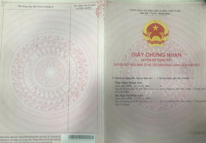 HOT CHÍNH CHỦ BÁN NHANH NHÀ 3 TẦNG – TRUNG TÂM THỊ TRẤN NHÀ BÈ – GIÁ GIẢM SỐC Chỉ còn 80 Triệu/m2