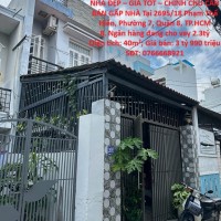 NHÀ ĐẸP – GIÁ TỐT – CHÍNH CHỦ CẦN BÁN GẤP NHÀ Tại Phường 7, Quận 8. Ngân hàng đang cho vay 2.3tỷ